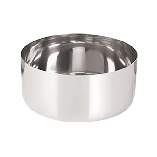 Stainless Steel Straight Katori Bowl with Round Border, 100 ML, Chutney Vati