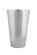 Stainless Steel Hammered Tall Lassi Glass Tumbler, 700 ML, 6, Traditional Lassi Glass