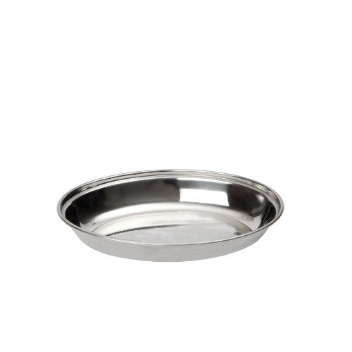 Stainless Steel Beading Oval Dish for Serving #2, 600 ML, 8.5