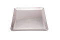 Hammered Stainless Steel Square Quarter Plate or Serving Platter, 6 x 6