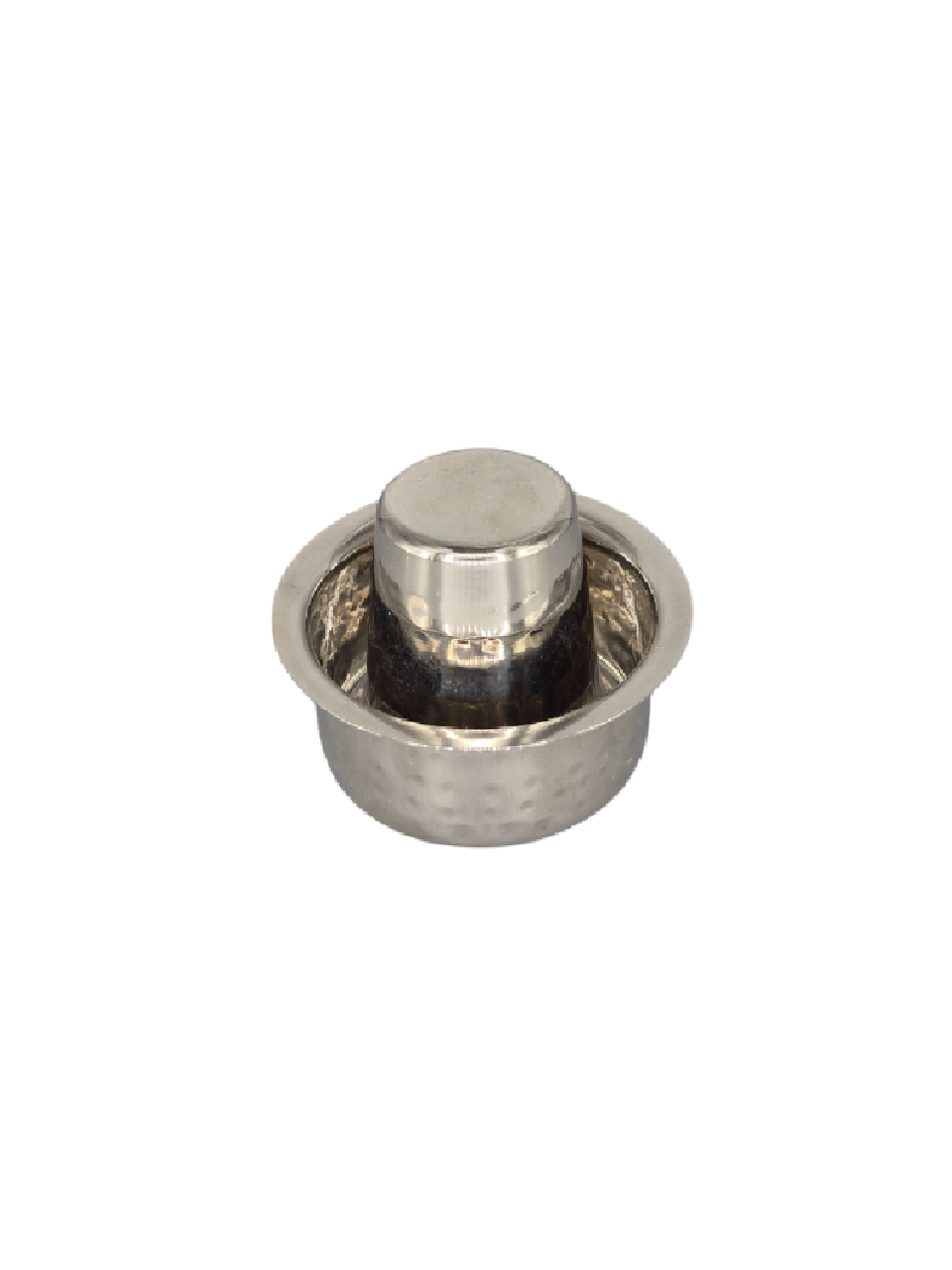 Hammered Stainless Steel Coffee Dabara Set, 120 ML