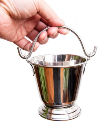 Polish Finish Serving Bucket/Balti #2, 650 ML, Stainless Steel