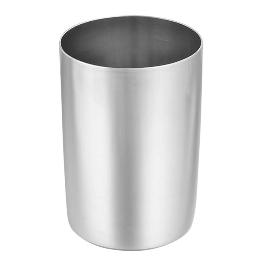 Stainless Steel Matt Finish Flat Glass, 300 ML Capacity