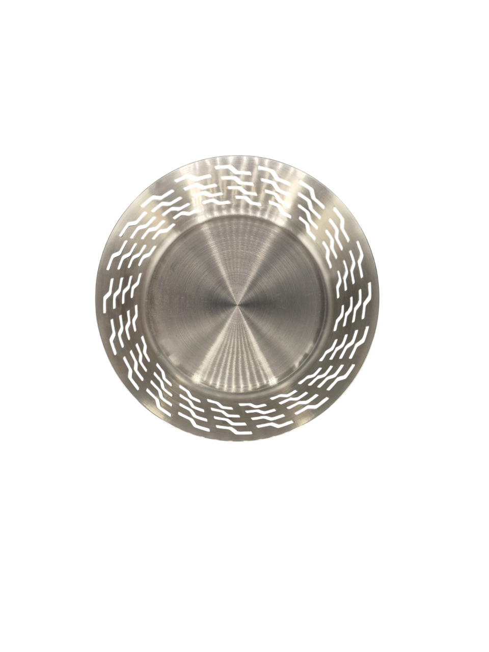 Stainless Steel Round Perforated Bread Basket, Matt Finish, 11.75