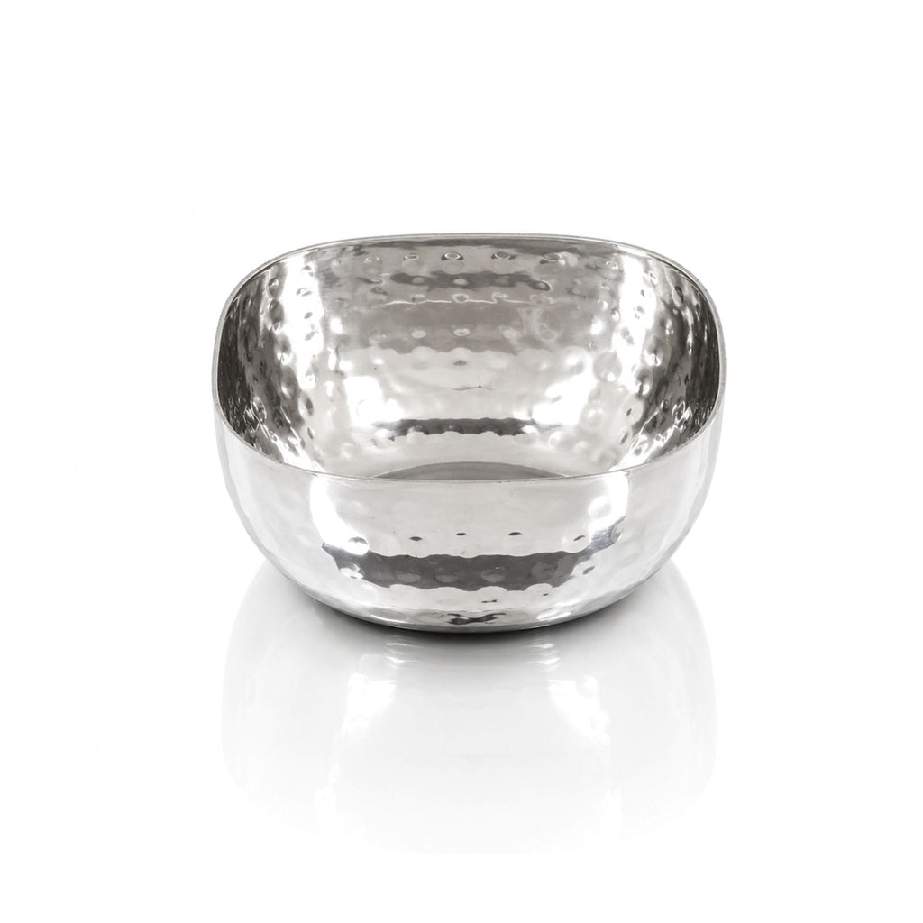 Stainless Steel Hammered Mini Square Vati / Bowl, 100 ML