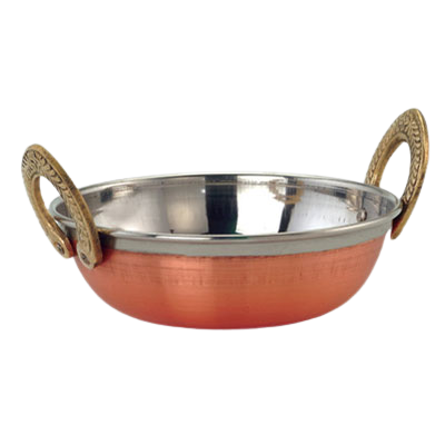 Stainless Steel Copper Coating Mini Serving Kadai #1, 250 ML, 4.75